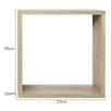 BERGEN CUBE TWIN PACK (OAK)-Furniture &gt; Living Room-PEROZ Accessories