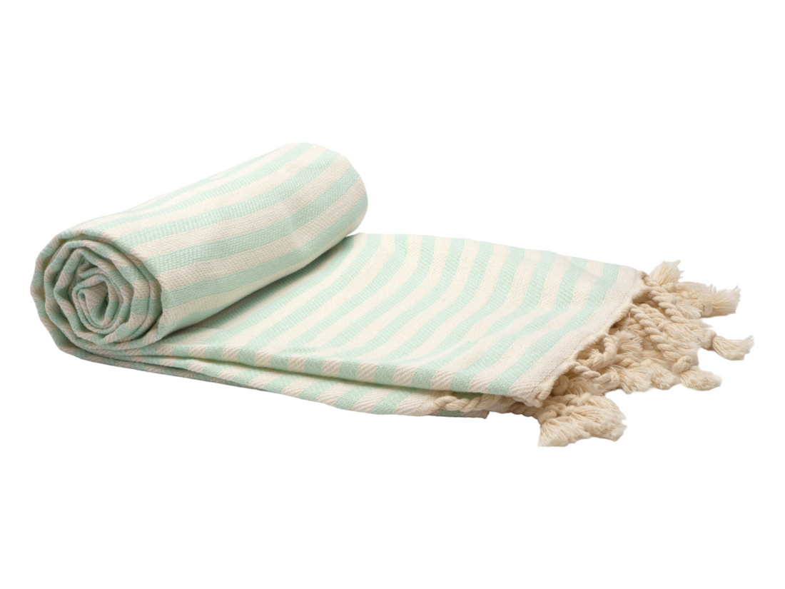 PORTSEA TURKISH COTTON TOWEL - SEAFOAM-Outdoor &gt; Picnic-PEROZ Accessories