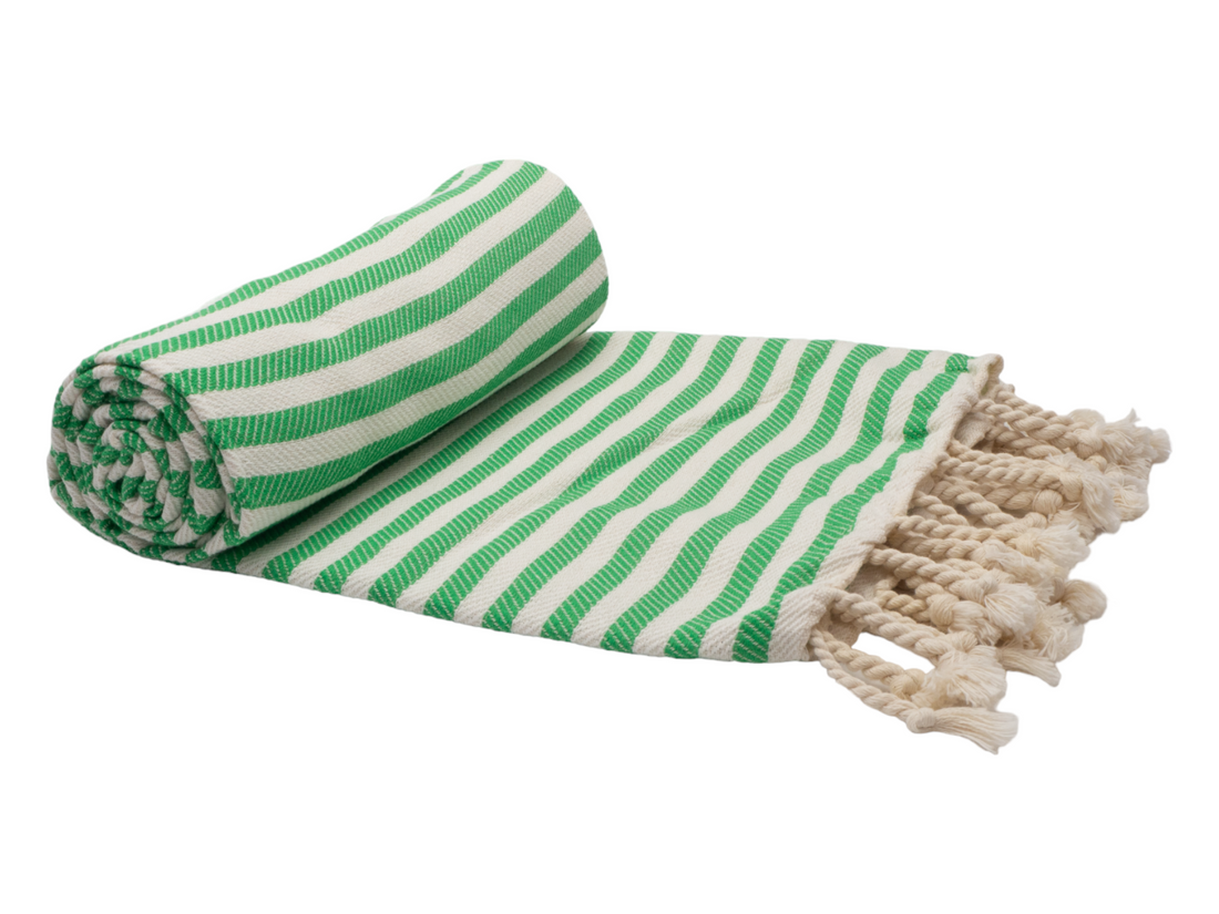 PORTSEA TURKISH COTTON TOWEL - MINT-Outdoor &gt; Picnic-PEROZ Accessories