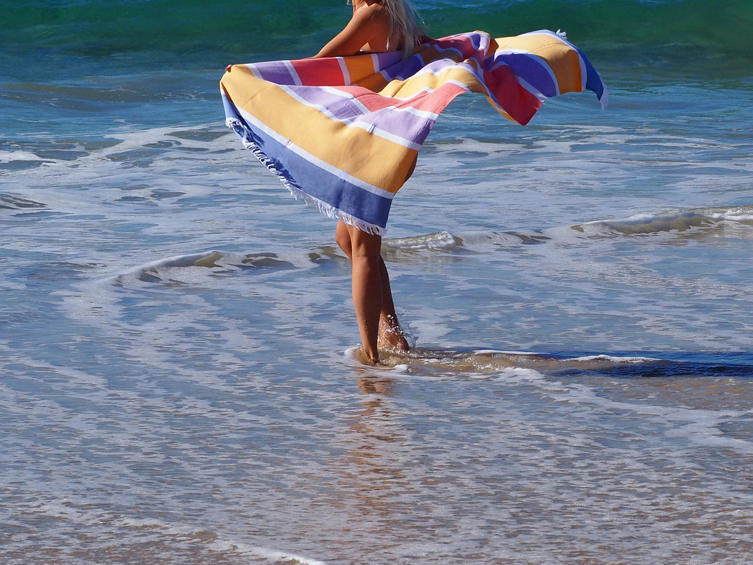 SORRENTO TURKSIH COTTON TOWEL - SUMMER-Outdoor &gt; Picnic-PEROZ Accessories