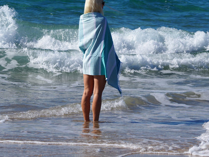 SORRENTO TURKISH COTTON TOWEL - OCEAN-Outdoor &gt; Picnic-PEROZ Accessories