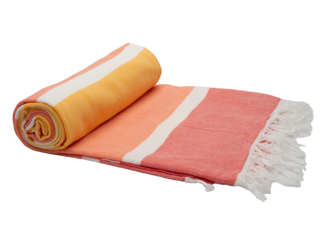 SORRENTO TURKISH COTTON TOWEL - SUNSHINE-Outdoor &gt; Picnic-PEROZ Accessories
