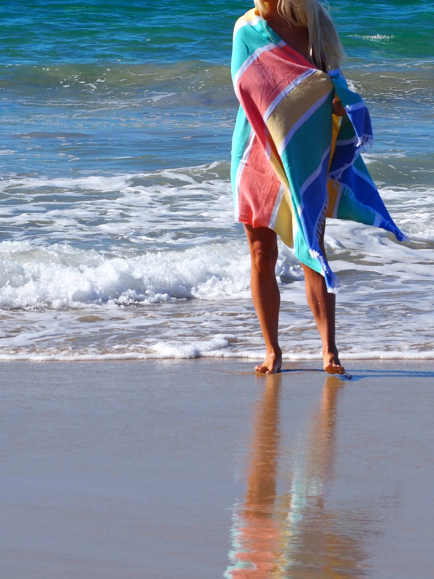 SORRENTO TURKISH COTTON TOWEL - TROPICAL-Outdoor &gt; Picnic-PEROZ Accessories