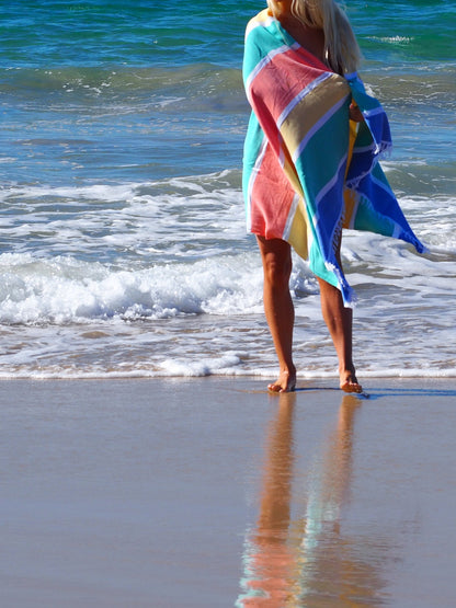 SORRENTO TURKISH COTTON TOWEL - TROPICAL-Outdoor &gt; Picnic-PEROZ Accessories