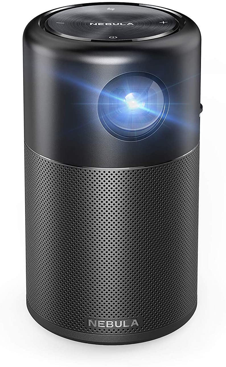 ANKER Nebula Projector Capsule the Smart Wi-Fi Mini Portable Projector with 100 ANSI Lumen 360 Speaker-Video Projectors-PEROZ Accessories