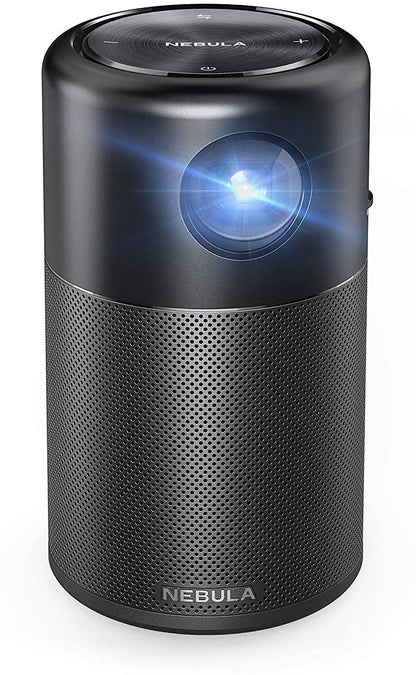 ANKER Nebula Projector Capsule the Smart Wi-Fi Mini Portable Projector with 100 ANSI Lumen 360 Speaker-Video Projectors-PEROZ Accessories