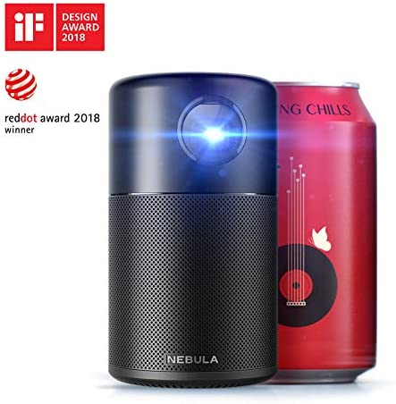 ANKER Nebula Projector Capsule the Smart Wi-Fi Mini Portable Projector with 100 ANSI Lumen 360 Speaker-Video Projectors-PEROZ Accessories