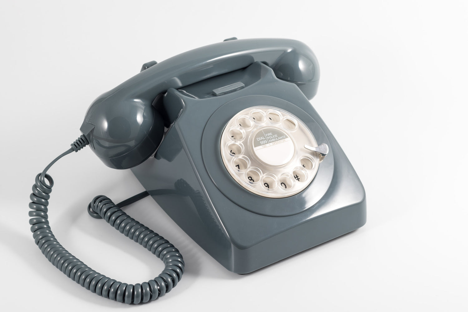 GPO RETRO GPO 746 ROTARY TELEPHONE - GREY-Home &amp; Garden &gt; Home Office Accessories-PEROZ Accessories