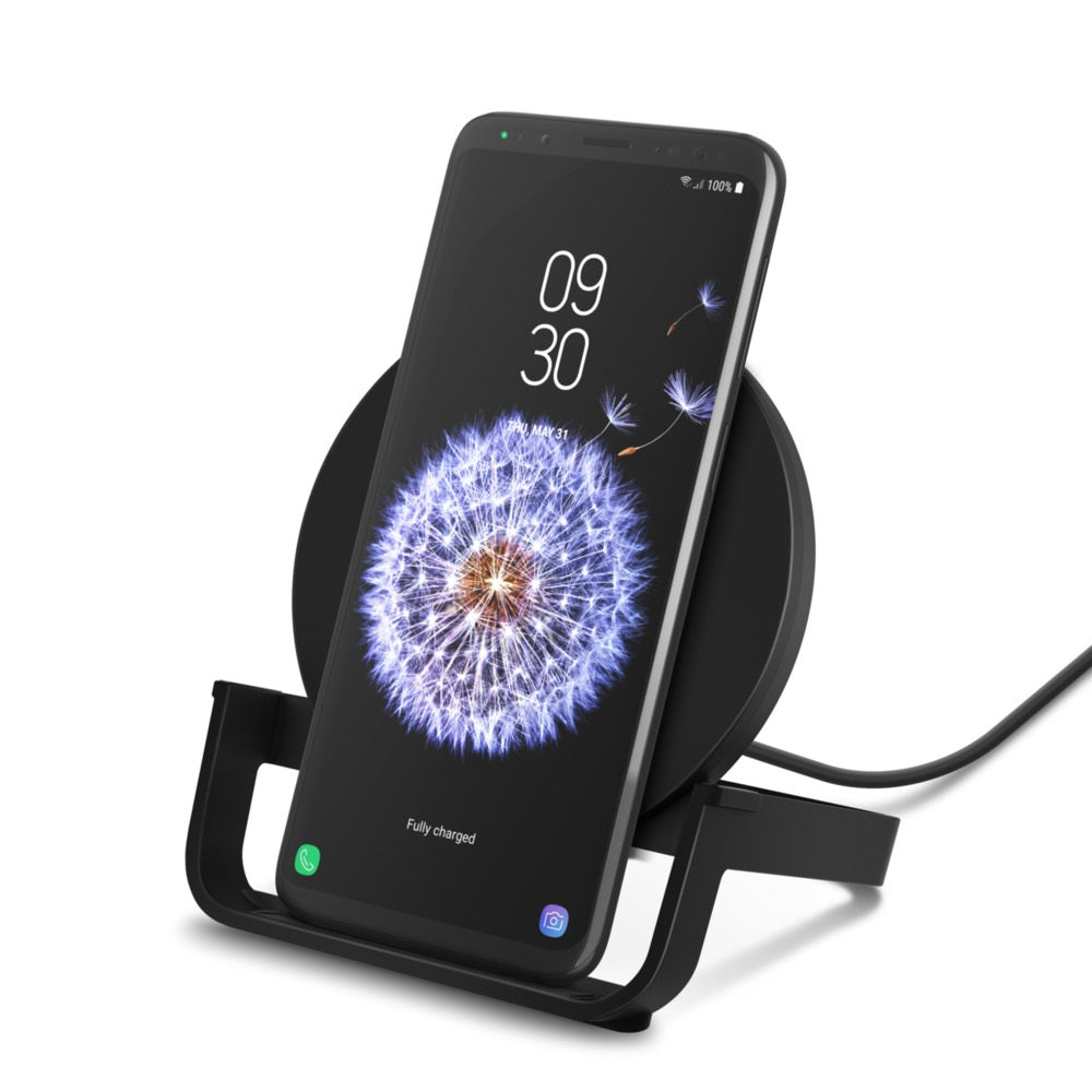 BELKIN Boost Charge Wireless 10W Charging Stand Black - Qi-enabled, LED Light Indicates, Case Compatible With Most Lightweight Cases-Chargers-PEROZ Accessories