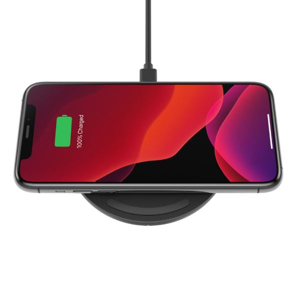 BELKIN Boost 15W Wireless Charging Pad with 24W QC 3.0 Wall Charger Black- Qi certified, Case compatible, LED light indicates-Chargers-PEROZ Accessories