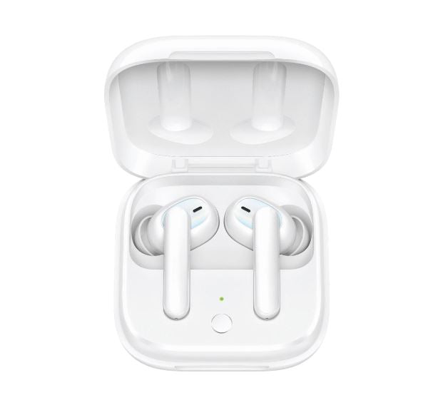 OPPO Enco W51 True Wireless Earphones White - Hybrid Active Noise Cancellation, Qi Wireless Charging Support, IP54 Dust and Water Resistance-Headphones-PEROZ Accessories