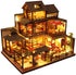 Dollhouse Miniature with Furniture Kit Plus Dust Proof and Music Movement - Giant Asia (1:24 Scale Creative Room Idea)-Gift & Novelty > Games-PEROZ Accessories