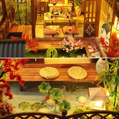 Dollhouse Miniature with Furniture Kit Plus Dust Proof and Music Movement - Giant Asia (1:24 Scale Creative Room Idea)-Gift &amp; Novelty &gt; Games-PEROZ Accessories