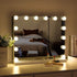 Hollywood Vanity Style LED Makeup Lights Mirror with 3 Color Modes Lights with 10 Dimmable Bulbs (Mirror Not Include)-Makeup Mirrors-PEROZ Accessories