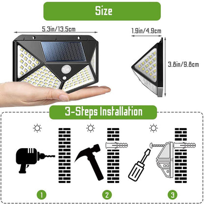 100 Waterproof LED Solar Fairy Light Outdoor with 8 Lighting Modes for Home,Garden and Decoration (4 pack)-Home &amp; Garden &gt; Garden Lights-PEROZ Accessories