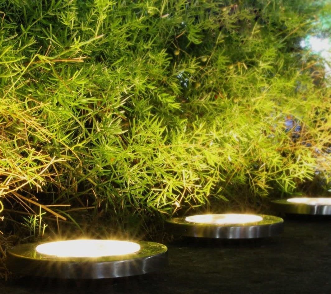 8 Pack LED Solar Pathway Lights Outdoor Solar Ground Lights (Warm White)-Home &amp; Garden &gt; Garden Lights-PEROZ Accessories