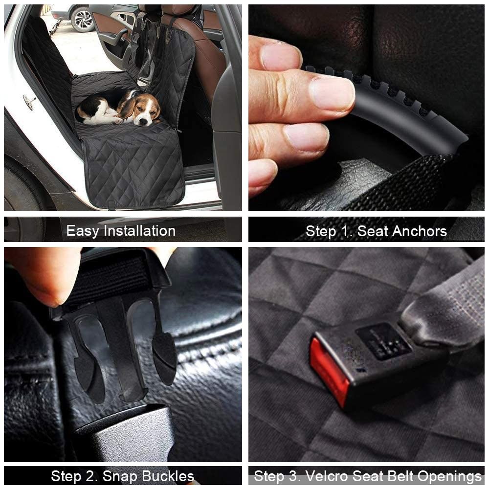 Waterproof Dog Seat Cover with View Mesh and Scratch Prevent Antislip for Trucks ,Cars and SUV-Dog Kennels-PEROZ Accessories