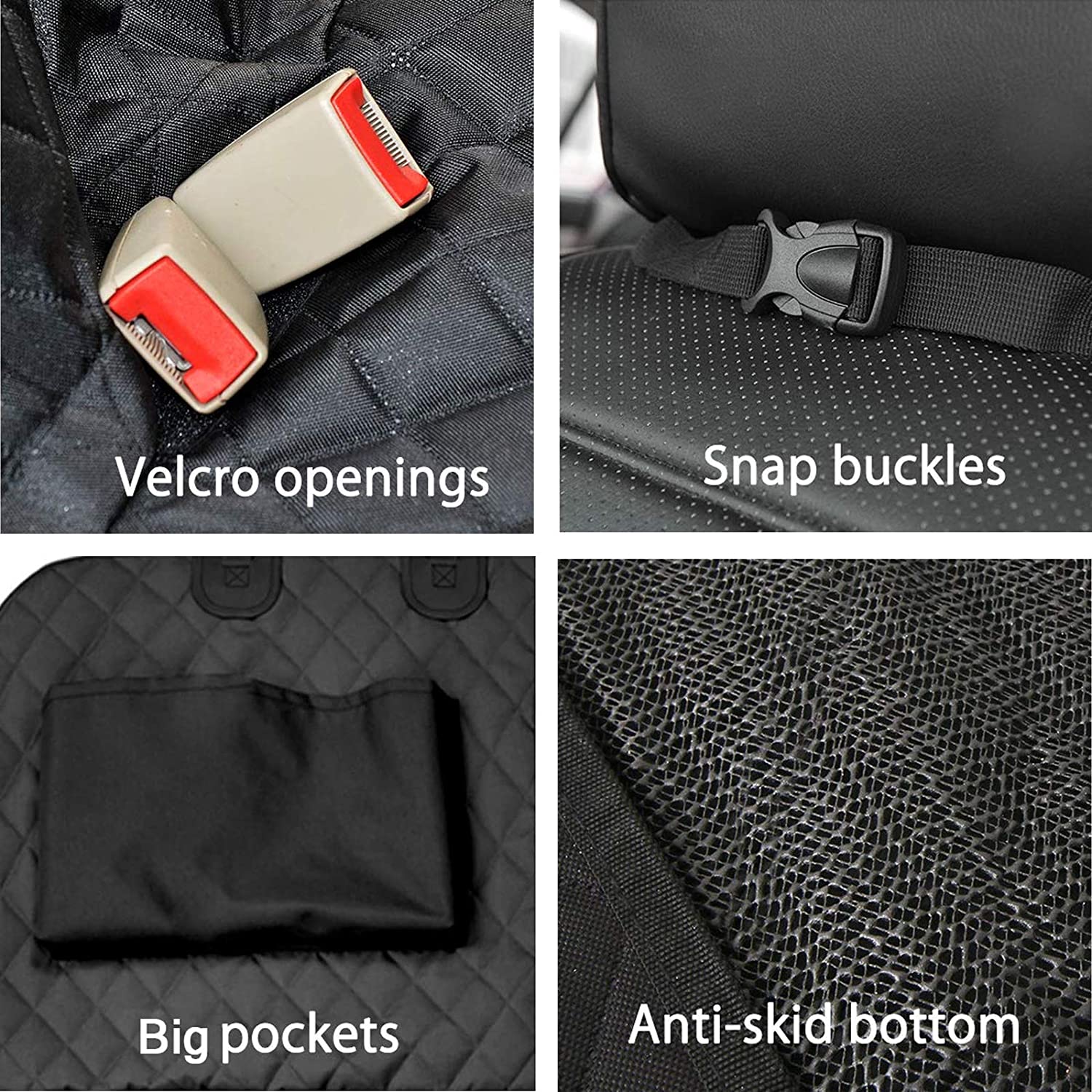 Waterproof Dog Seat Cover with View Mesh and Scratch Prevent Antislip for Trucks ,Cars and SUV-Dog Kennels-PEROZ Accessories