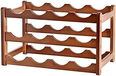 3-layer Bamboo Wine Storage Rack (12 bottles)-Home &amp; Garden &gt; Storage-PEROZ Accessories