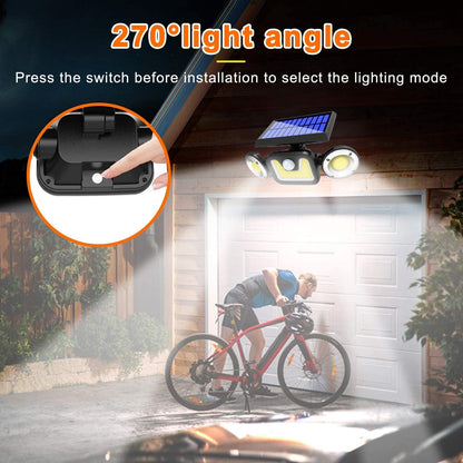 Outdoor Solar Lights with 3 Adjustable Head for Porch Garden Patio-Home &amp; Garden &gt; Garden Lights-PEROZ Accessories