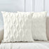2 Pack Decorative Boho Throw Pillow Covers 45 x 45 cm (White)-Home & Garden > Decor-PEROZ Accessories