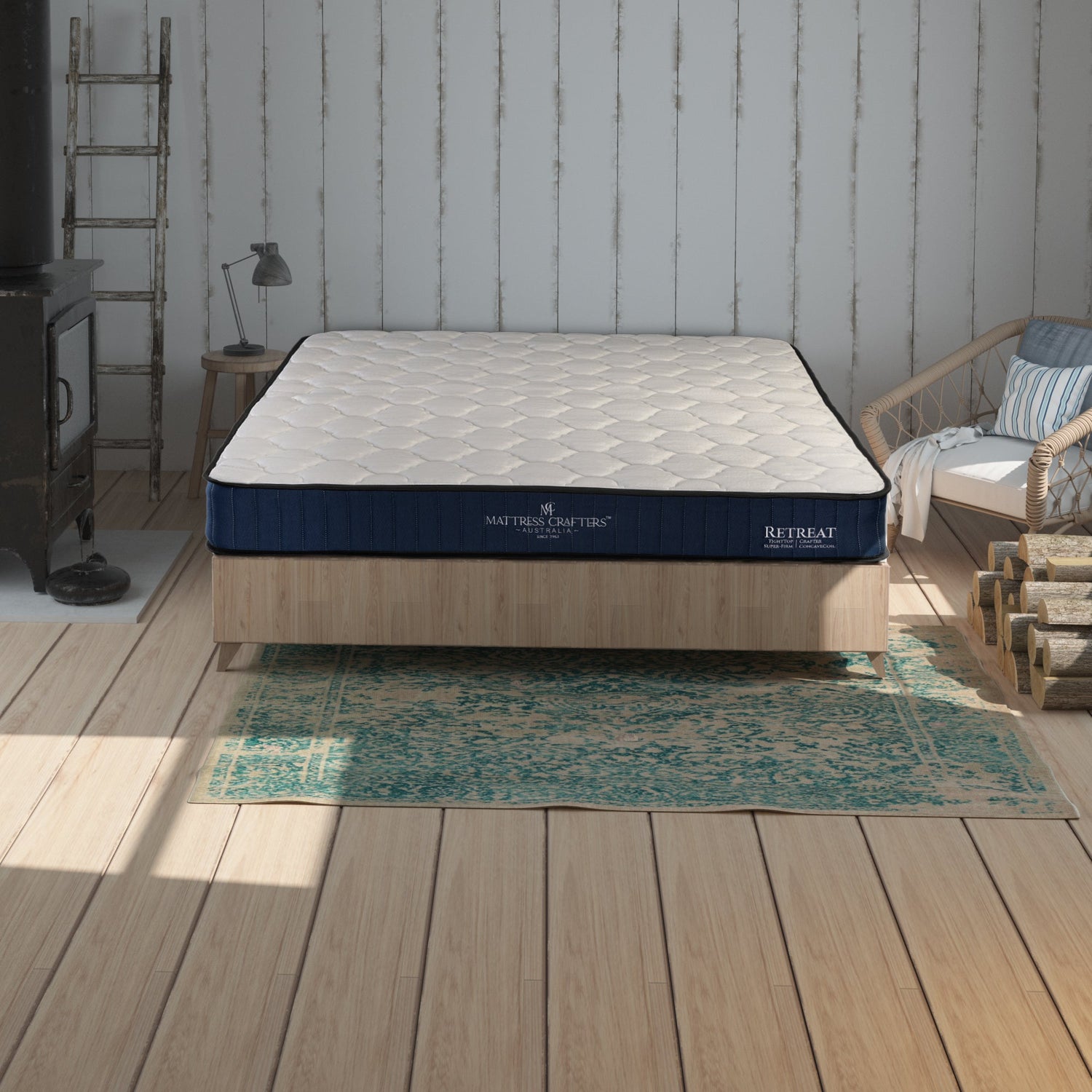 Retreat Queen Mattress Inner Spring-Furniture &gt; Mattresses-PEROZ Accessories