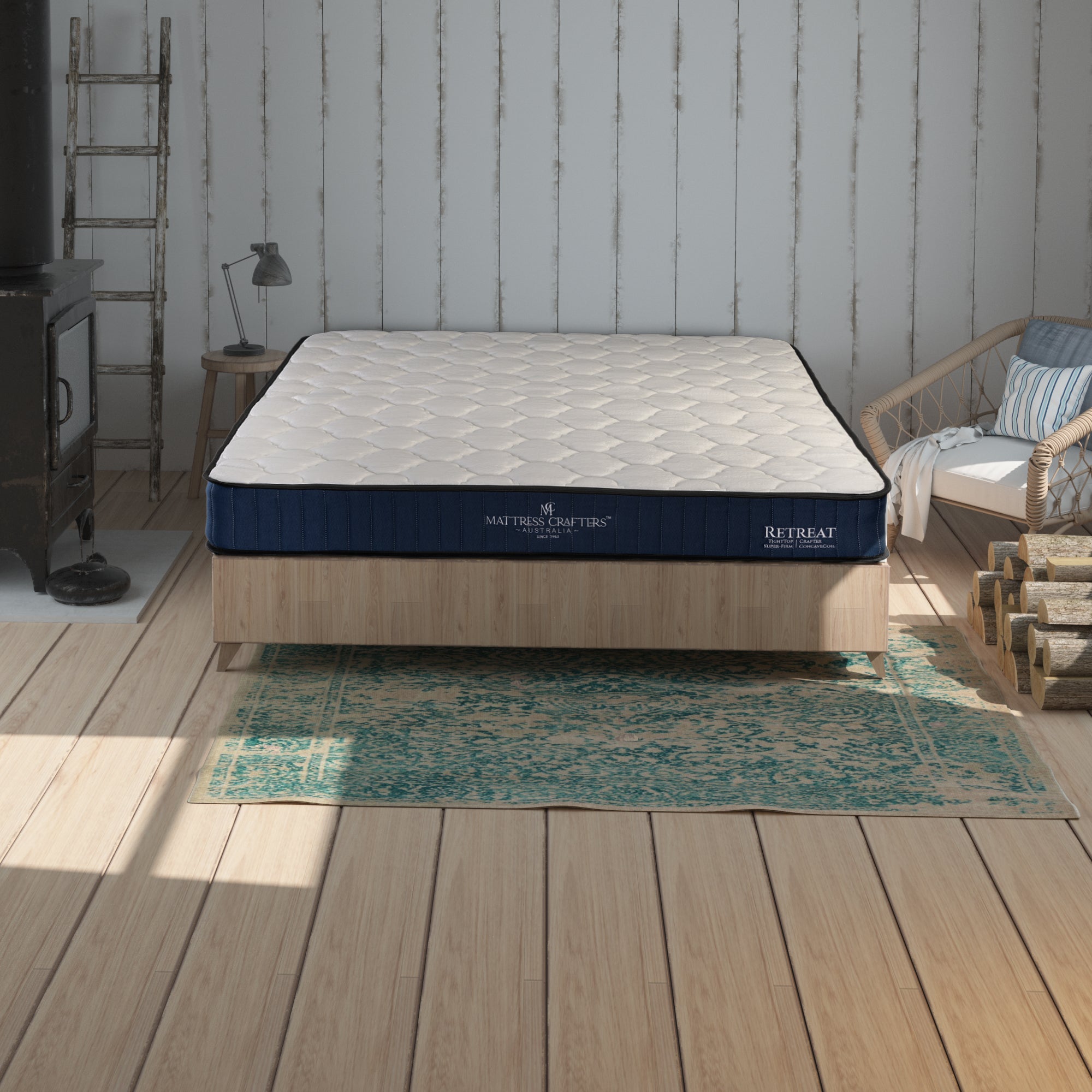 Retreat Queen Mattress Inner Spring-Furniture &gt; Mattresses-PEROZ Accessories