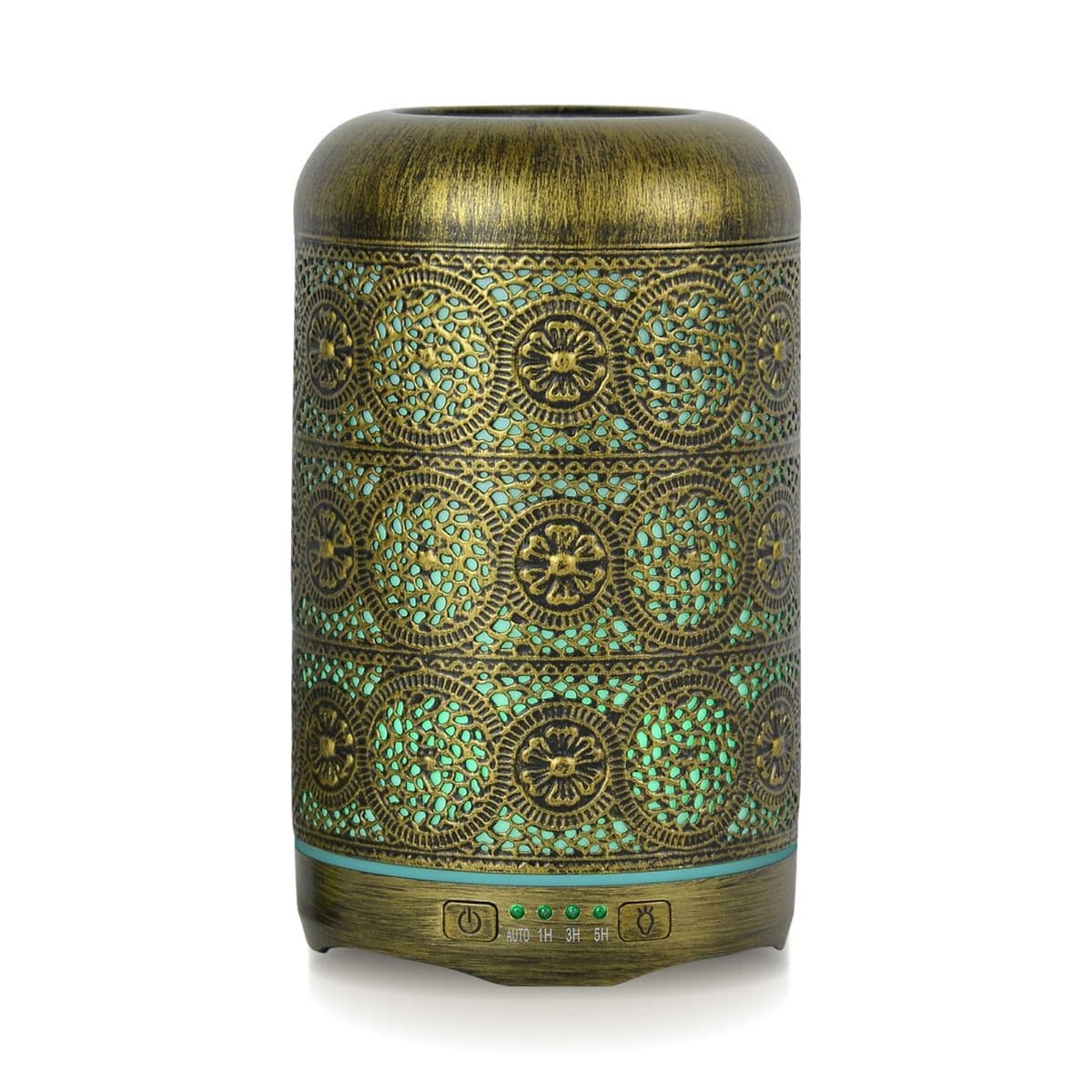 activiva 260ml Metal Essential Oil and Aroma Diffuser-Vintage Gold-Appliances &gt; Aroma Diffusers &amp; Humidifiers-PEROZ Accessories