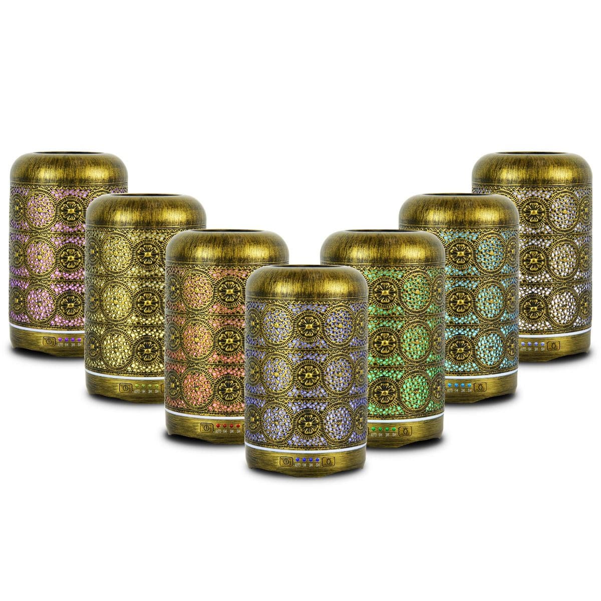 activiva 260ml Metal Essential Oil and Aroma Diffuser-Vintage Gold-Appliances &gt; Aroma Diffusers &amp; Humidifiers-PEROZ Accessories
