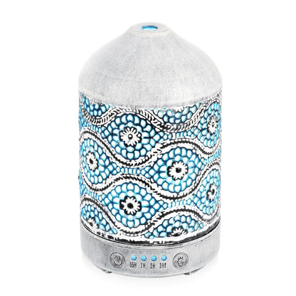 activiva 100ml Metal Essential Oil and Aroma Diffuser-Vintage White-Appliances &gt; Aroma Diffusers &amp; Humidifiers-PEROZ Accessories