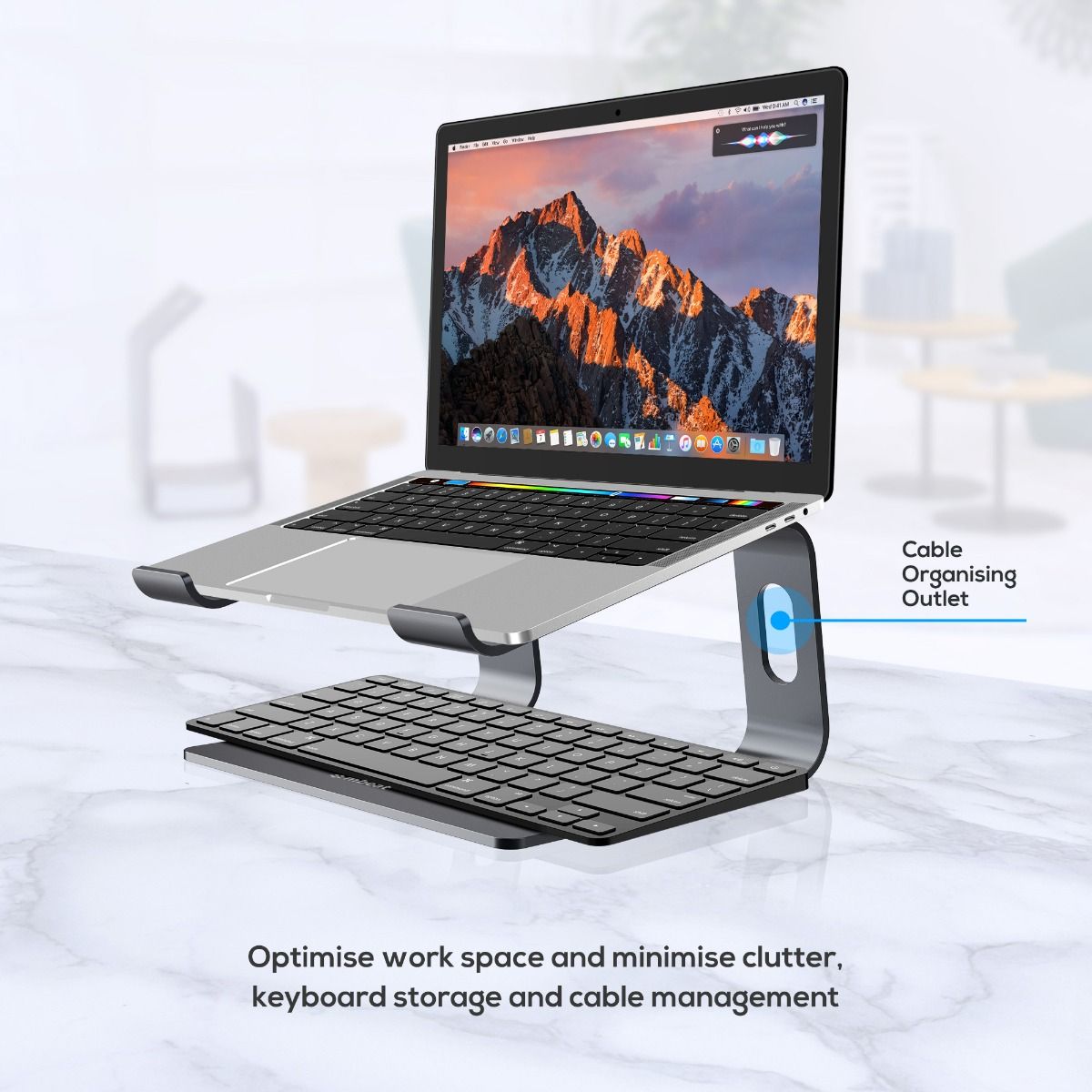 mbeat Stage S1 Space Grey Elevated Laptop Stand up to 16\&quot; Laptop-Electronics &gt; Computer Accessories-PEROZ Accessories