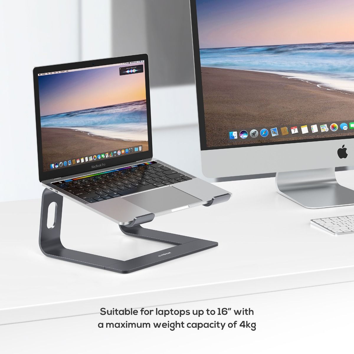 mbeat Stage S1 Space Grey Elevated Laptop Stand up to 16\&quot; Laptop-Electronics &gt; Computer Accessories-PEROZ Accessories