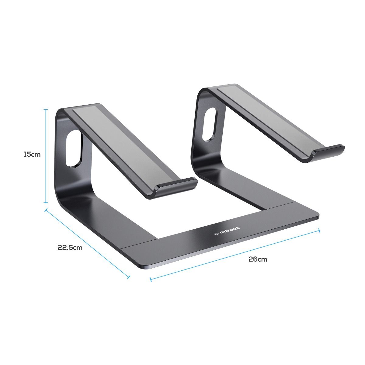 mbeat Stage S1 Space Grey Elevated Laptop Stand up to 16\&quot; Laptop-Electronics &gt; Computer Accessories-PEROZ Accessories