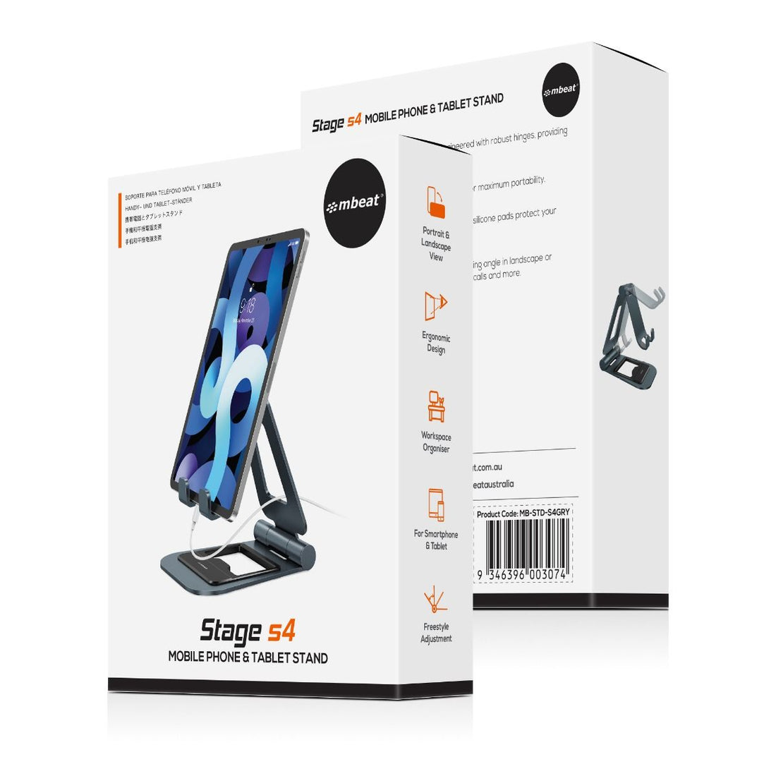 mbeat Stage S4 Mobile Phone and Tablet Stand-Electronics &gt; Computer Accessories-PEROZ Accessories