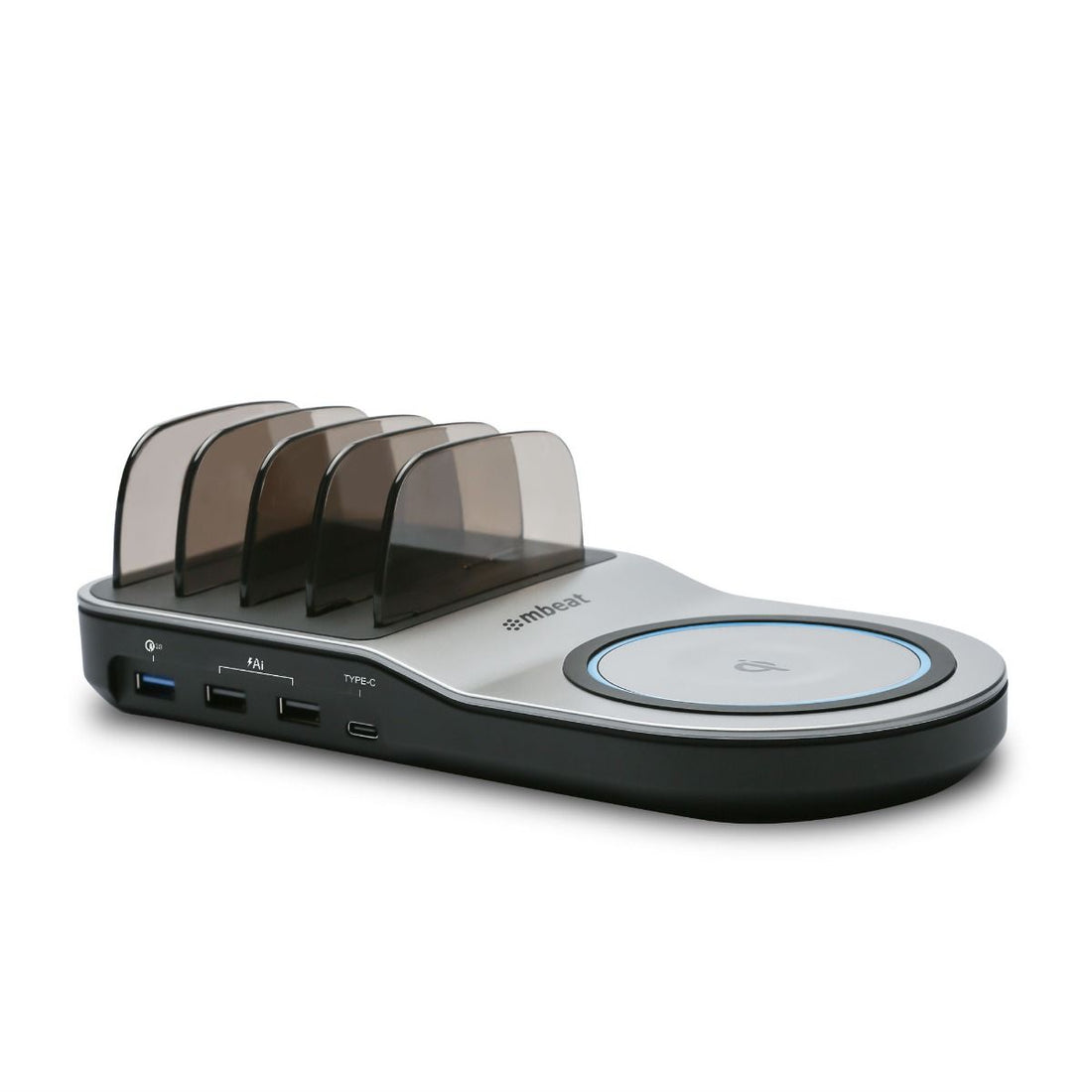 mbeat Gorilla Power 50W Qi Certified Multi-Device USB &amp; Wireless Charging Dock-Electronics &gt; Mobile Accessories-PEROZ Accessories