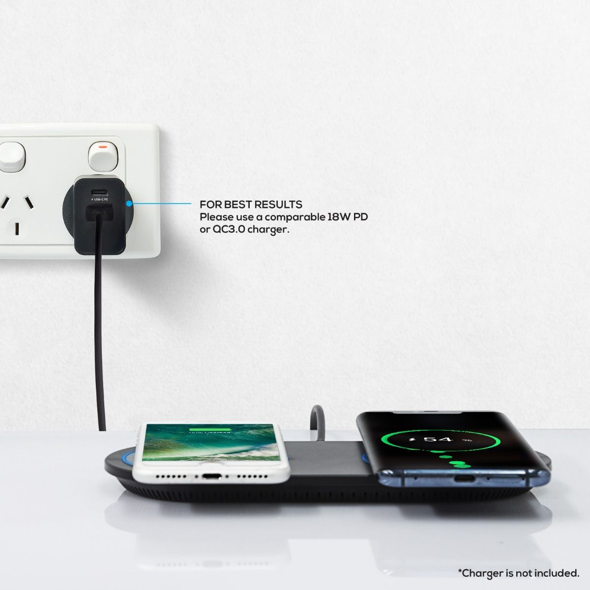 mbeat Gorilla Power Dual Wireless Charging Pad-Electronics &gt; Mobile Accessories-PEROZ Accessories