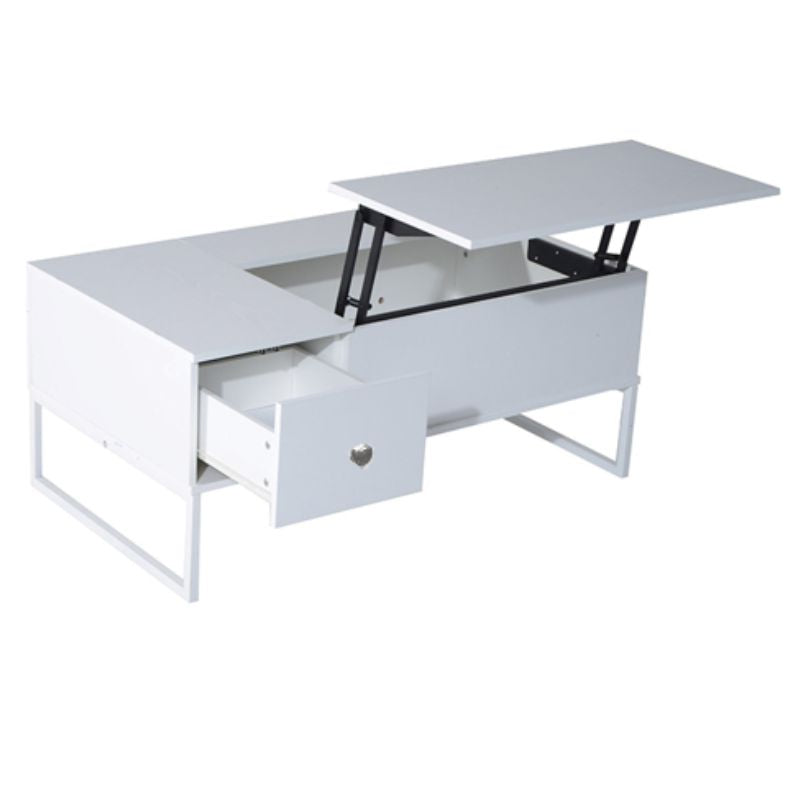 Lift Up White Coffee Table With Storage-Furniture &gt; Living Room-PEROZ Accessories