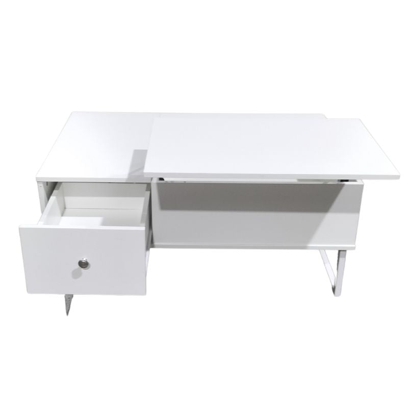 Lift Up White Coffee Table With Storage-Furniture &gt; Living Room-PEROZ Accessories