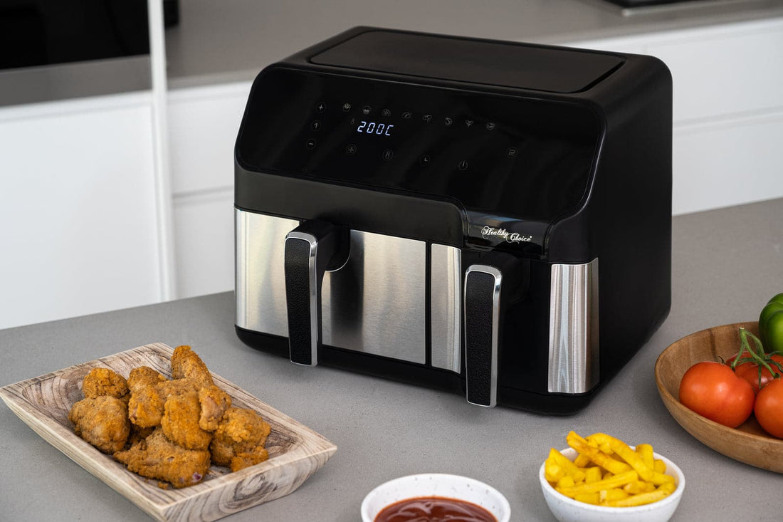 10L Digital Dual Zone Air Fryer w/ Dual Temperature Control-Appliances &gt; Kitchen Appliances-PEROZ Accessories