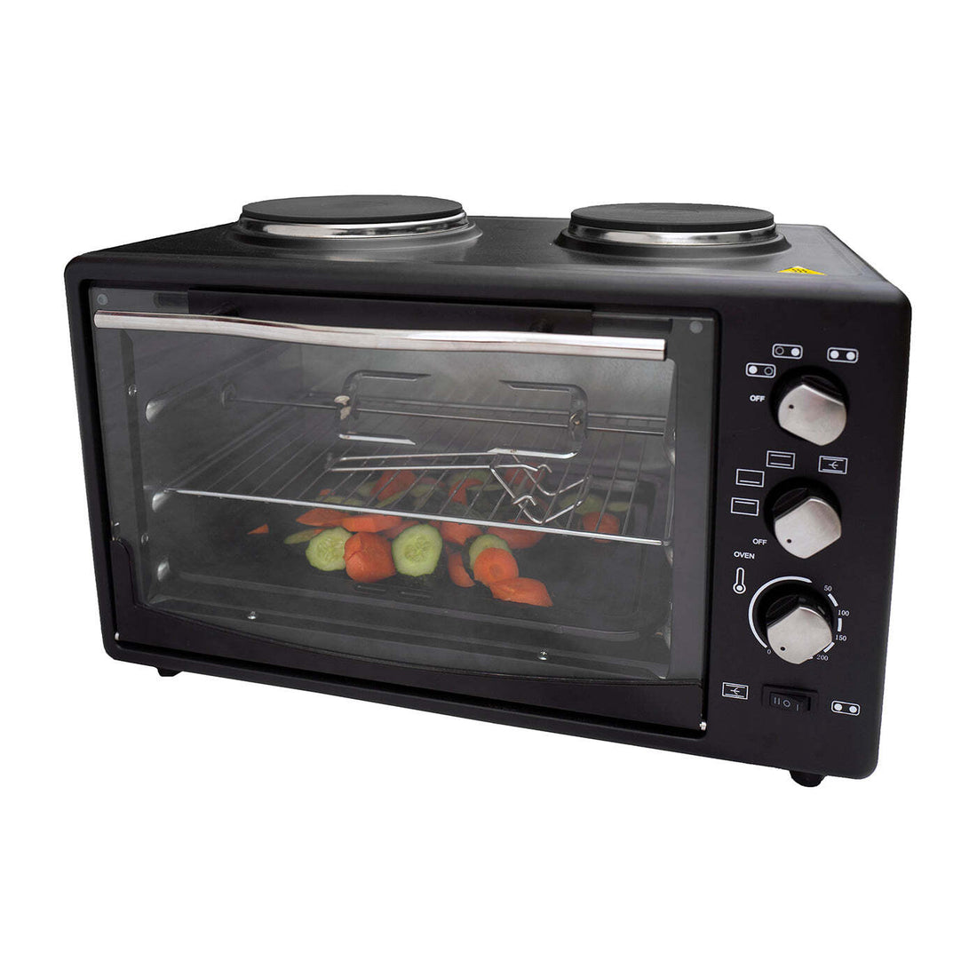 Portable Oven with Rotisserie Cooking, 34L Capacity, 1700W-Appliances &gt; Kitchen Appliances-PEROZ Accessories