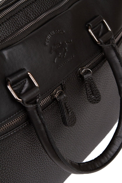 LEATHER BRIEFCASE AND SHOULDER BAG-Backpacks-PEROZ Accessories