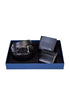 BELT AND WALLET & CARD HOLDER BLACK SET-Belts-PEROZ Accessories