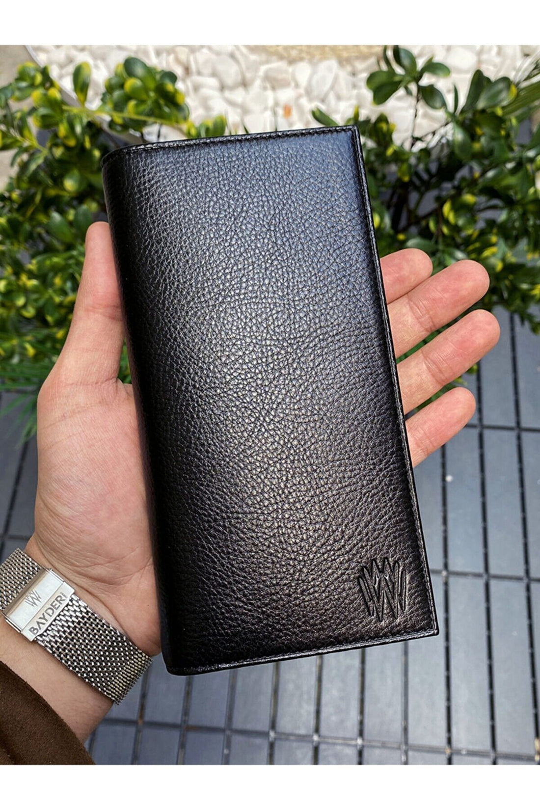 Leather Phone Wallet - Black-Phone Cases-PEROZ Accessories