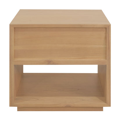 Oscar 1 Drawer Bedside Table (Latte)-Furniture &gt; Bedroom-PEROZ Accessories