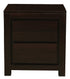Amsterdam 2 Drawer Bedside Table (Chocolate)-Furniture > Bedroom-PEROZ Accessories