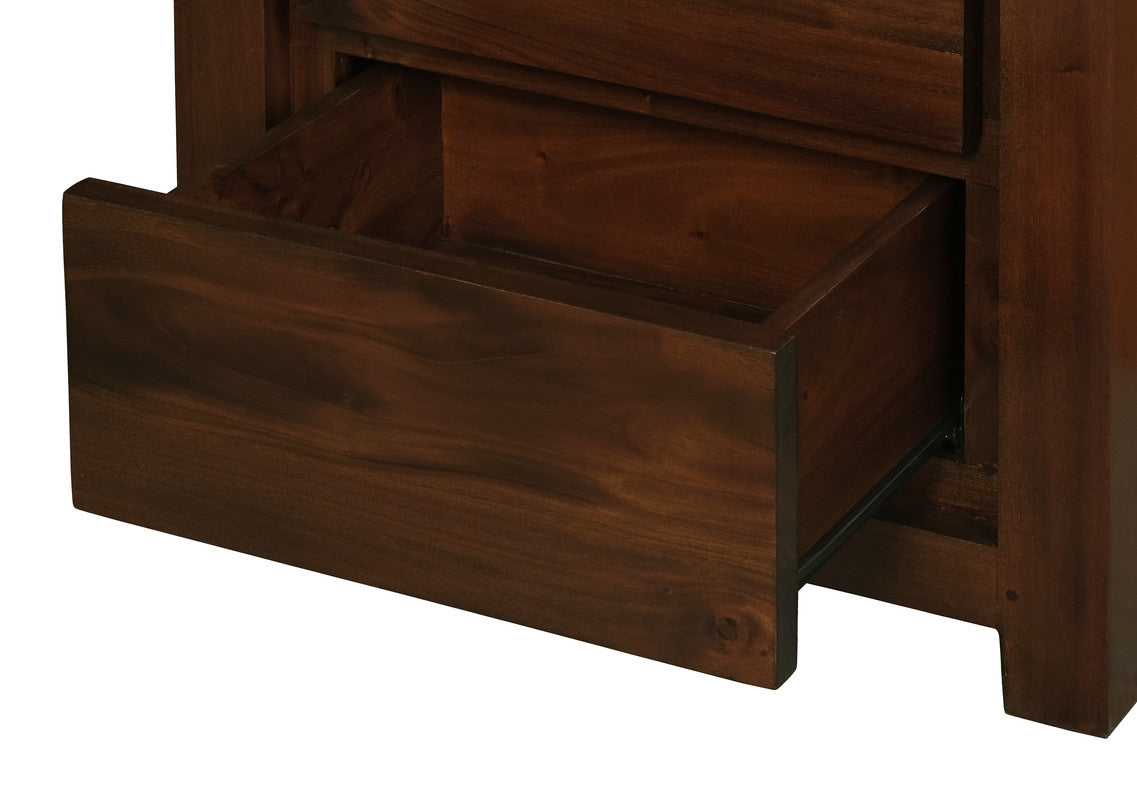 Amsterdam 2 Drawer Bedside Table (Mahogany)-Furniture &gt; Bedroom-PEROZ Accessories