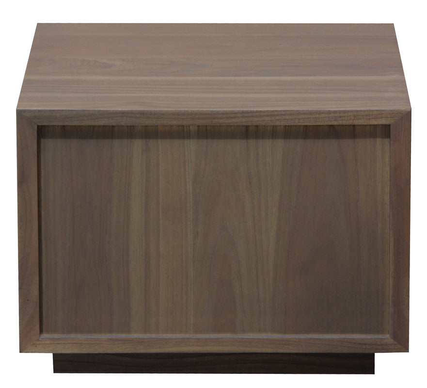Oscar 1 Drawer Low Bedside Table (Latte)-Furniture &gt; Bedroom-PEROZ Accessories