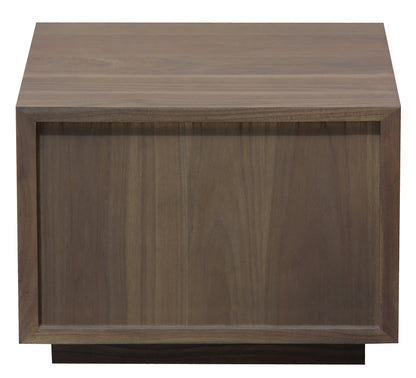 Oscar 1 Drawer Low Bedside Table (Latte)-Furniture &gt; Bedroom-PEROZ Accessories
