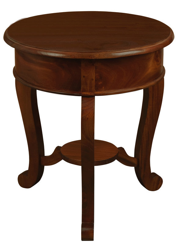 Emilia 1 Drawer Lamp Table (Mahogany)-Home &amp; Garden &gt; Decor-PEROZ Accessories