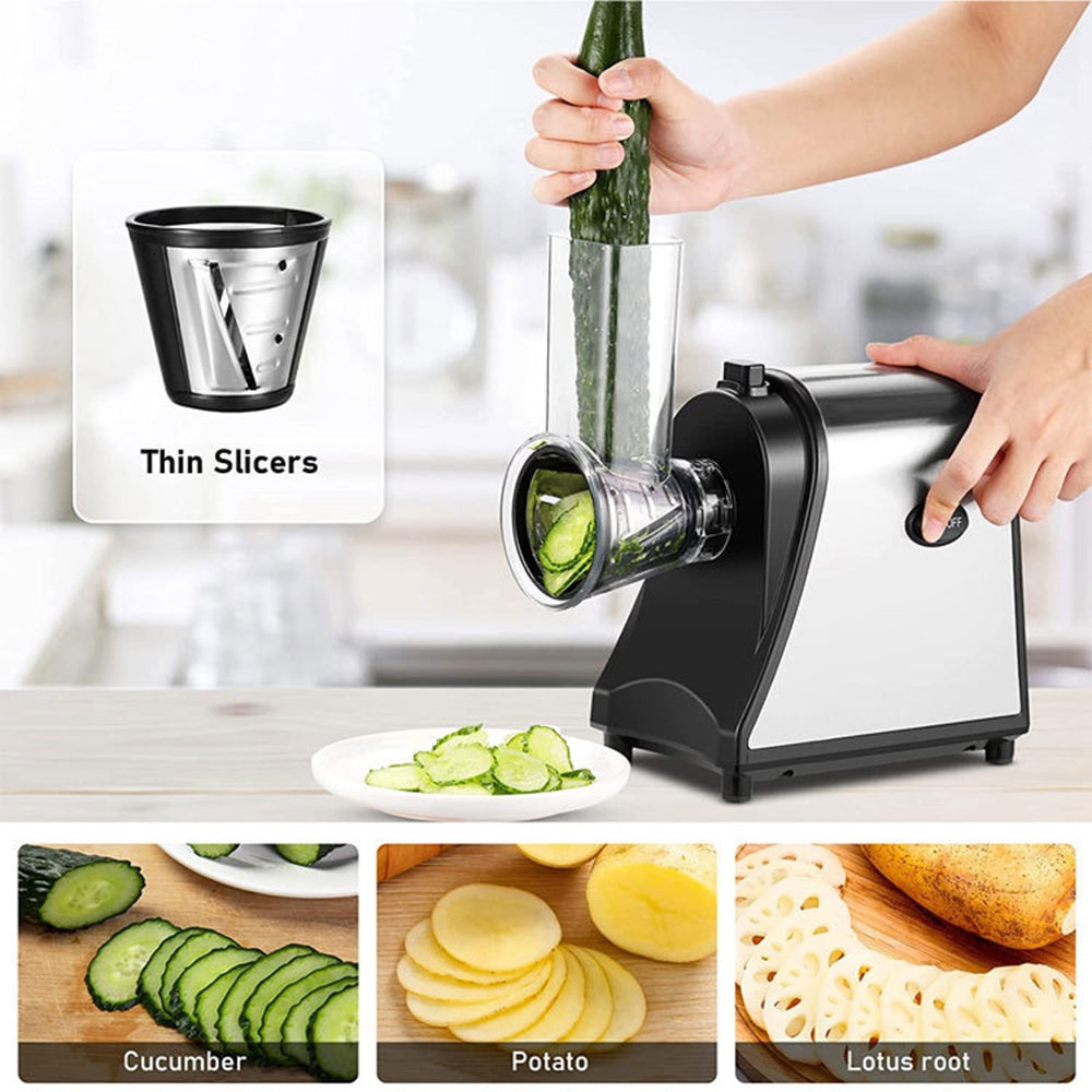 Electric Grater Vegetable Food Rotary Drum Grater Chopper Slicer-Appliances &gt; Appliances Others-PEROZ Accessories